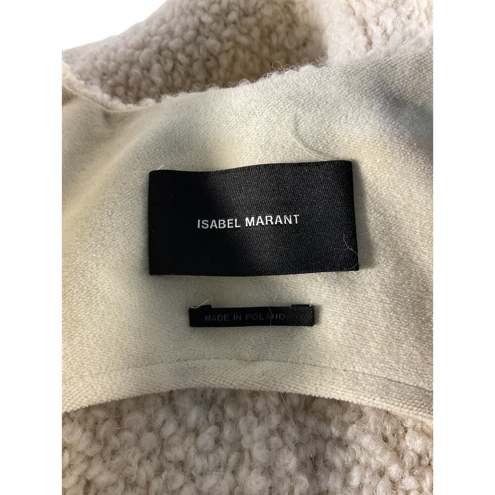 Isabel Marant Cream Bouclé Shearling Vest - Picture 5 of 6